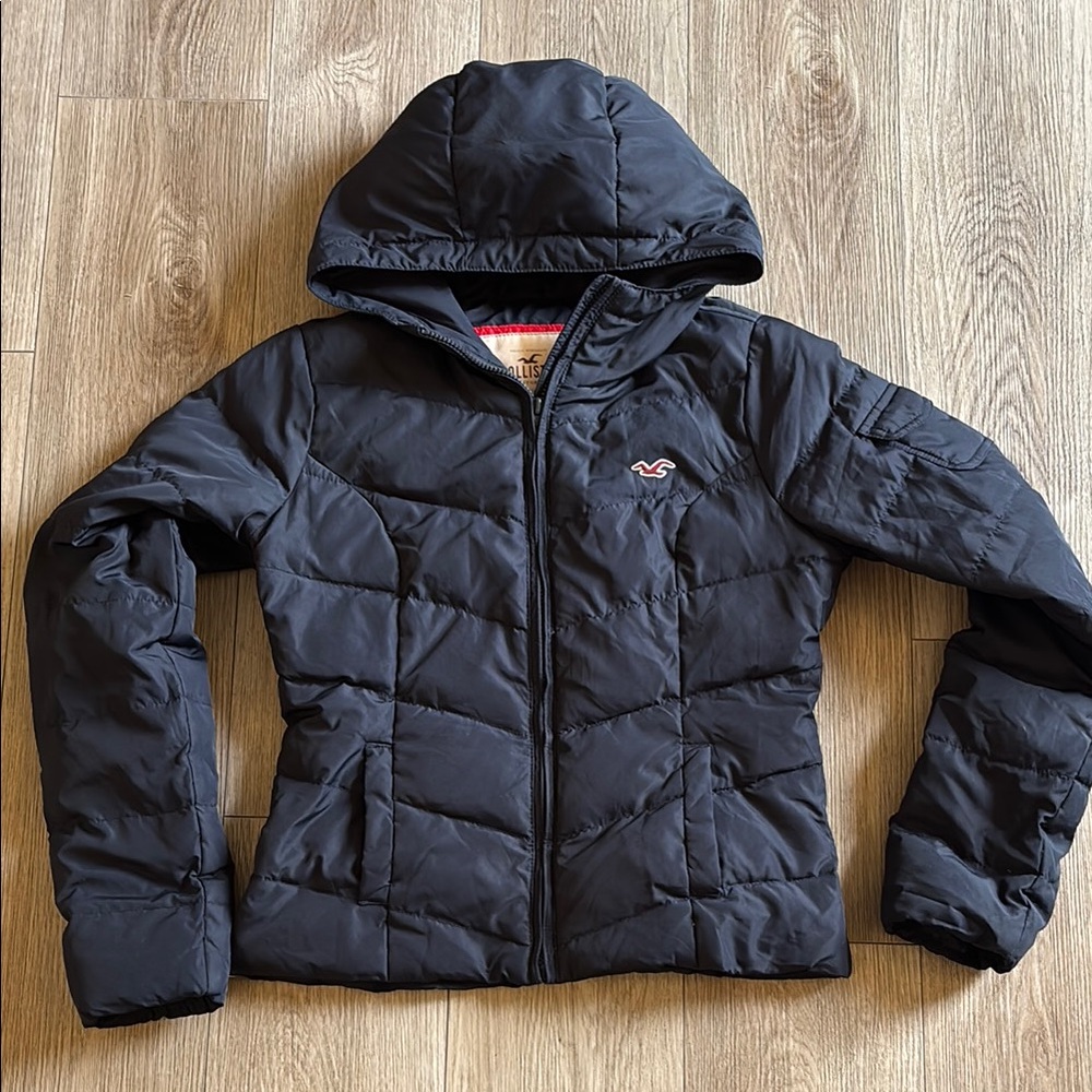 Hollister Hooded Puffer Jacket szM
